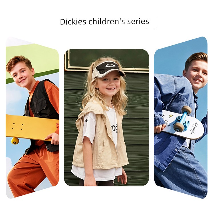 Dickies Kidsren's Sports Shoes New Autumn Style Medium and Large Kidsren's Shoes White-Soled Casual Shoes Non-Slip Boys and Girls Dad Shoes — 9