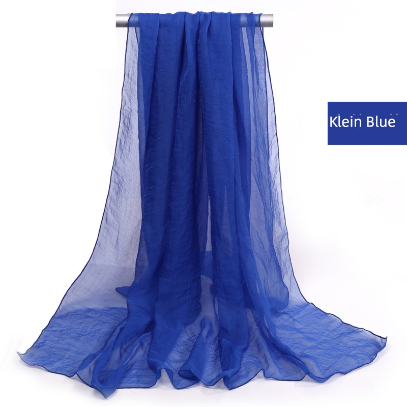 summer Solid color seaside have more cash than can be accounted for female Chiffon Sunscreen Silk scarf