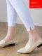 New white spring and summer leggings for women in 2025 wear eight-point small thin tight small feet elastic pants