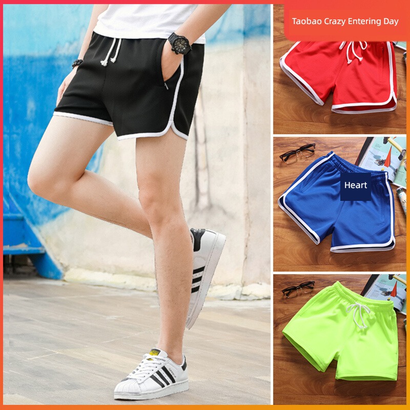 sexy leisure time run motion man quick-drying Three minutes of pants