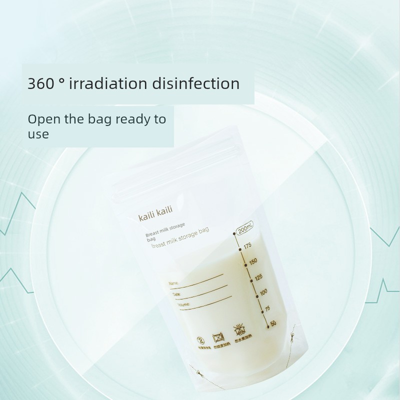 Kaili Breastmilk Storage Bags Disposable Breast Milk Freshness Protection Package Breast Milk Milk Storage Bag Frozen Storage Bag Small Capacity 200ml