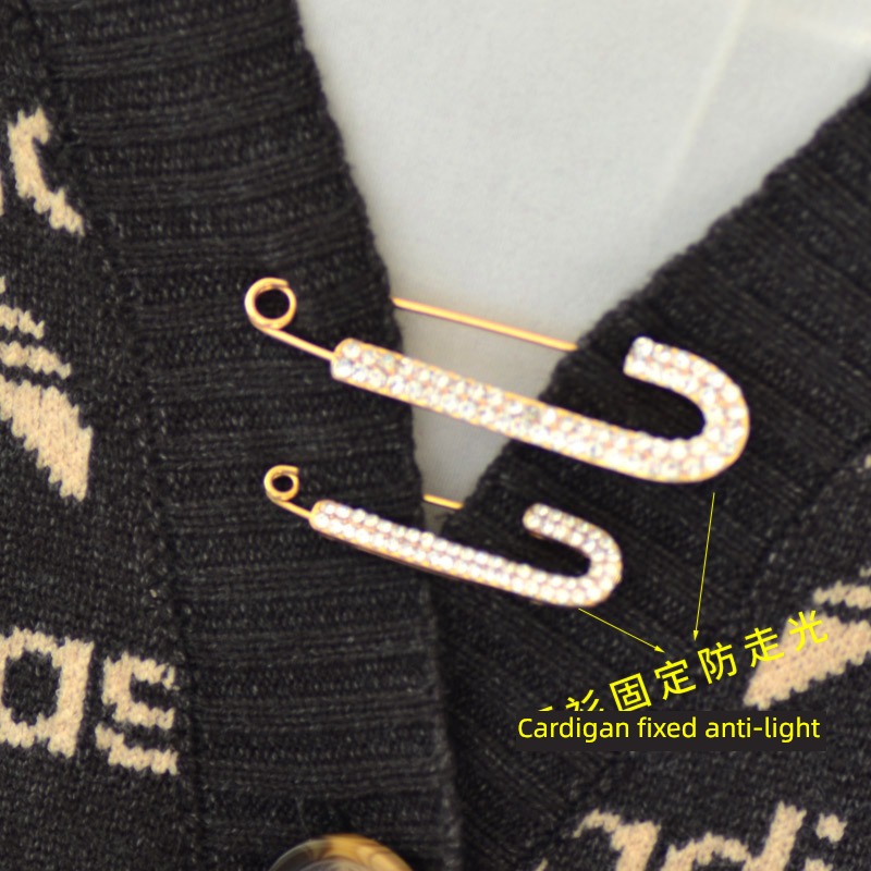 free shipping rhinestone Pin Brooch female security Shawl buckle