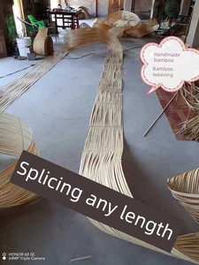 Bamboo Raft Processing, Splicing Bamboo Pieces, Bamboo Strips, Soft Bamboo Strips, Bamboo Art, Floral Art, Installations
