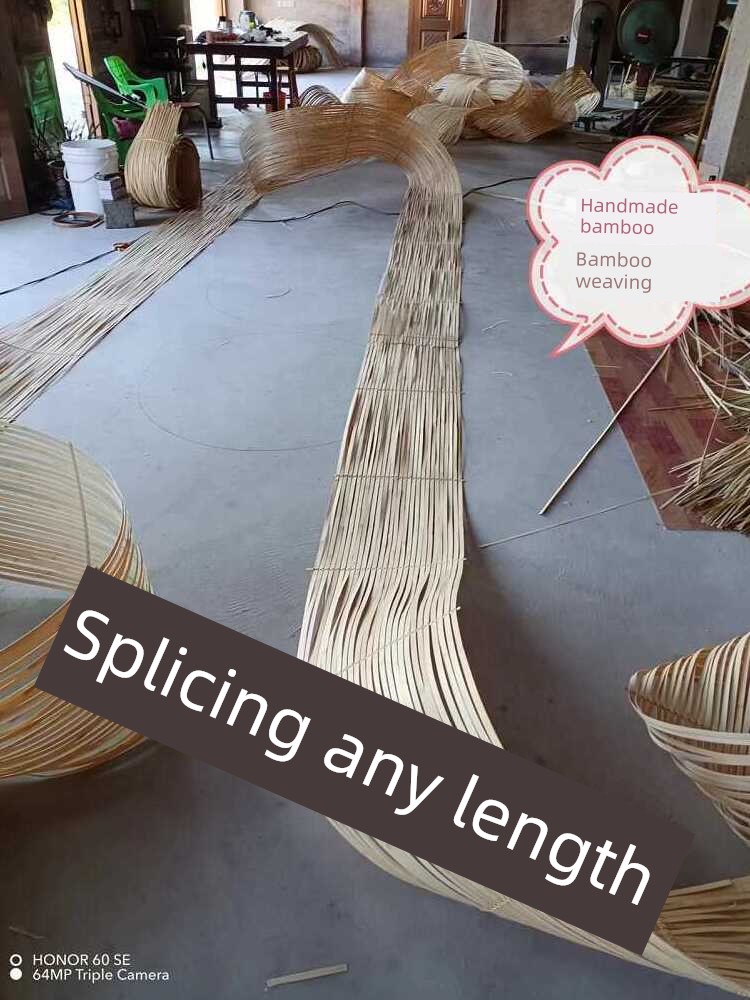 Bamboo Raft Processing, Splicing Bamboo Pieces, Bamboo Strips, Soft Bamboo Strips, Bamboo Art, Floral Art, Installations, Wedding Decoration, Ceiling Creative Design