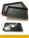 Black tray restaurant rectangular thickened non-slip dining hall imitation wood grain tea cup sushi tray fast food tray plastic Japanese style