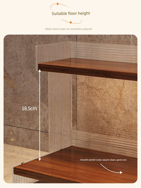 Cosmetic storage box acrylic dressing table skin care rack storage rack desktop high-end transparent lipstick rack