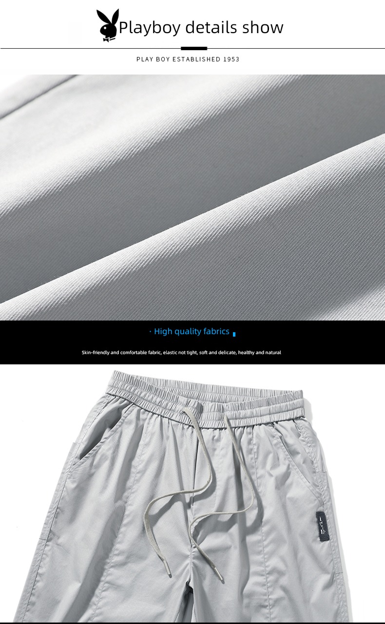 dandy black Versatile spring and autumn Nine points Casual pants