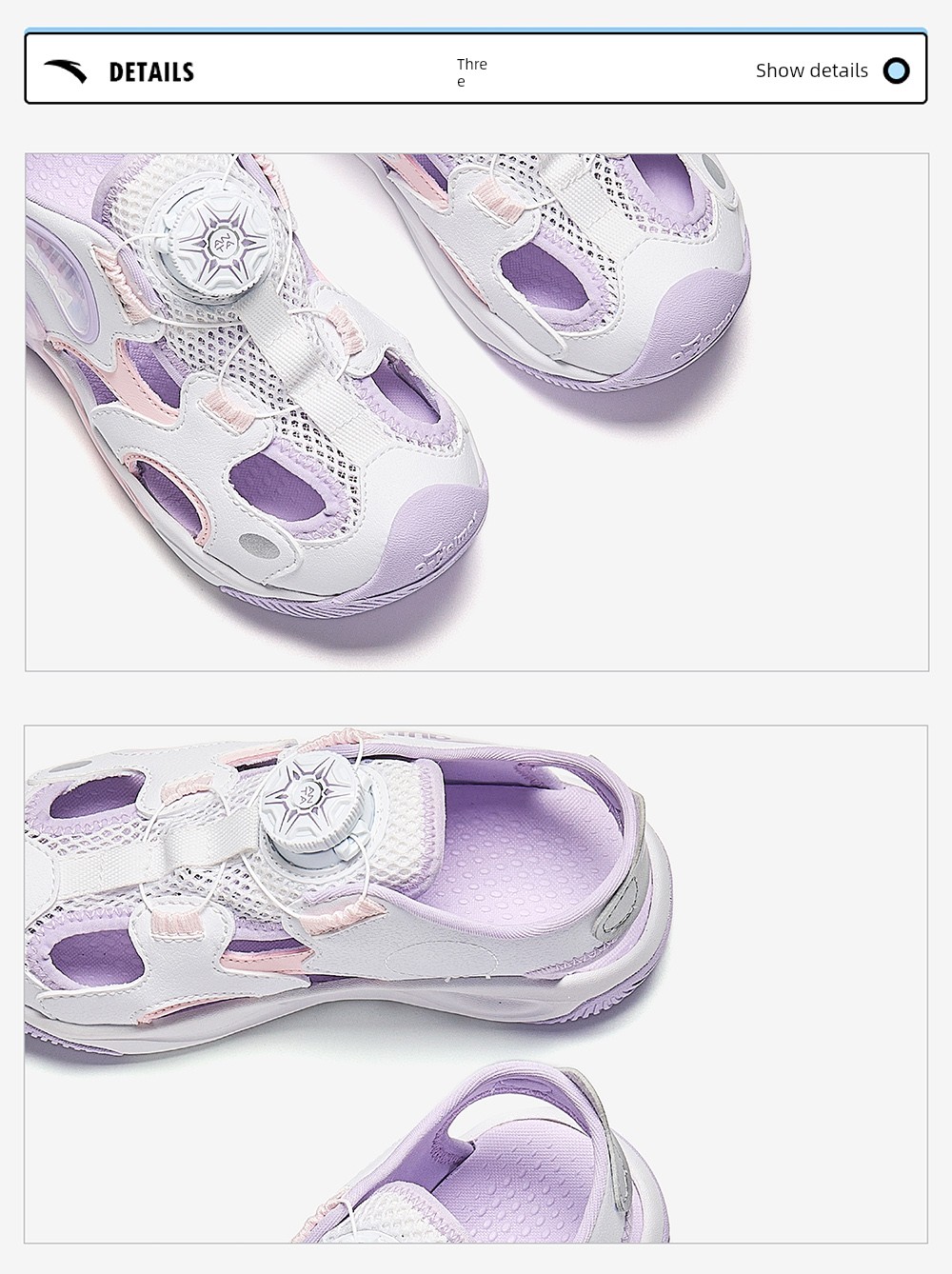Anta Children's Jellyfish Water Trail Sandals 2026 Summer Boys' Non-Slip Baby Beach Shoes Sports Sandals — 27