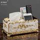 European tissue box remote control storage box draw box home living room tea table paper draw box multifunctional napkin card box