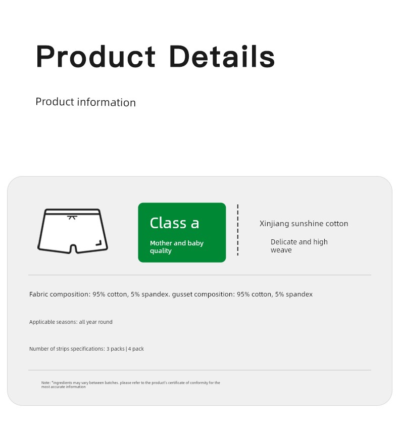 Niduoxiong Pure Cotton Baby Girl Children's Underwear — 22