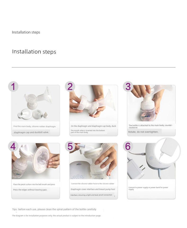 Philips AVENT Genuine Goods Electric Manual Dual-Use Breast Pump Bass Portable Unilateral Massage Milking Breast Pump — 30