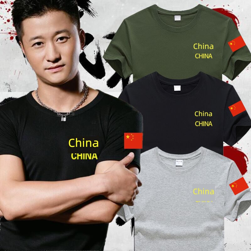 man pure cotton Fat boy leisure time vest Short sleeve T-shirt