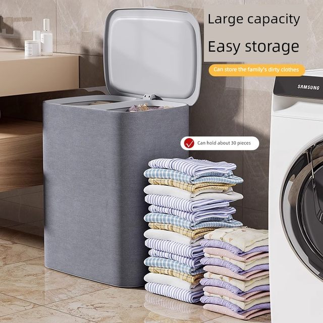 Dirty laundry basket household foldable bathroom bathroom clothes artifact dirty laundry changing laundry basket partition storage basket