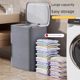 Dirty laundry basket household foldable bathroom bathroom clothes artifact dirty laundry changing laundry basket partition storage basket