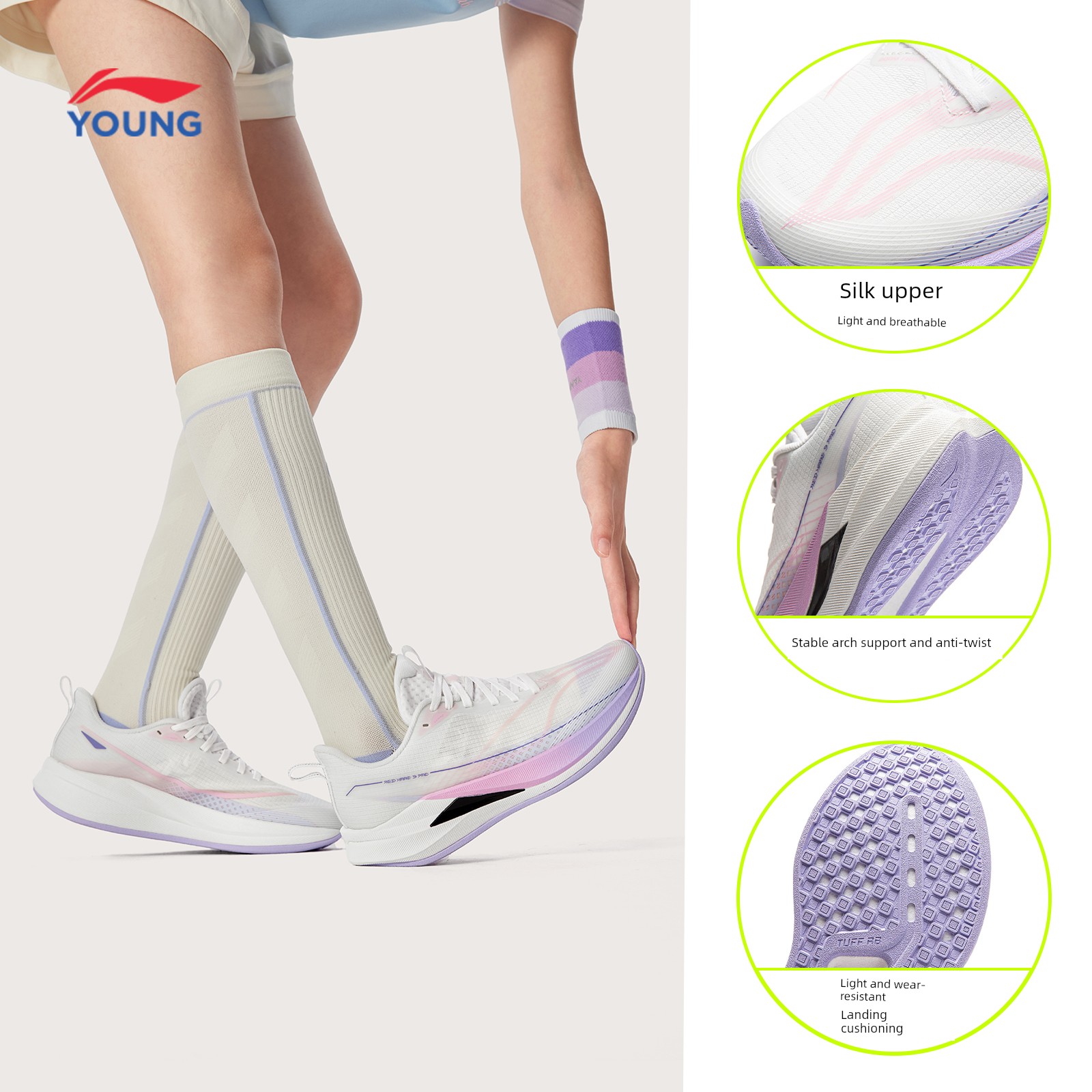 Li Ning Children's Shoes Chitu 9 Pro Young Running Shoes for Boys and Girls, 2026 New Autumn Youth Children's Shoes — 2