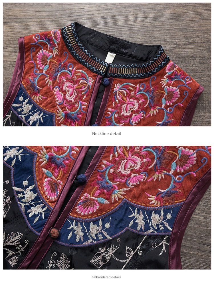 Yunnan Wear ethnic style Retro Vest skirt Travel
