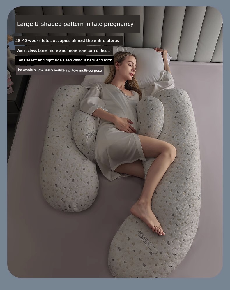 Side Pillow Pregnancy U-Shaped Sleeping Artifact Waist Support — 15