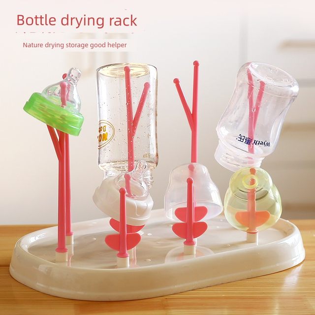 Baby bottle drain rack drying rack cool drying rack storage storage rack drained on bottle rack dustproof storage
