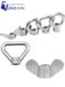 304 stainless steel butterfly nut triangle ring/hanger ring/butterfly/sheep horn cast nut Yuanbao hand-tight screw cap