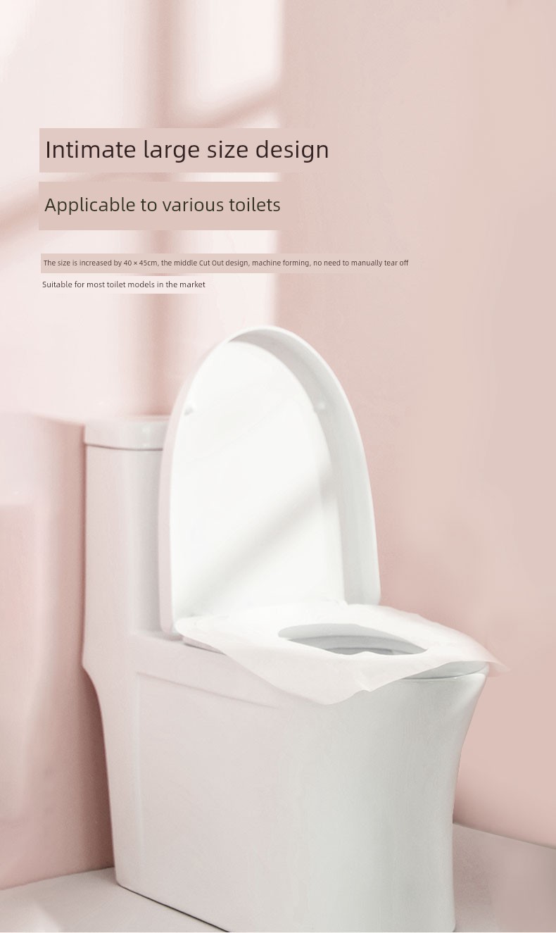 Purcotton Disposable Toilet Mat Full Coverage Tourism Maternal Postpartum Paper Toilet Seat Cover Toilet Seat Paper 10 Pieces — 11