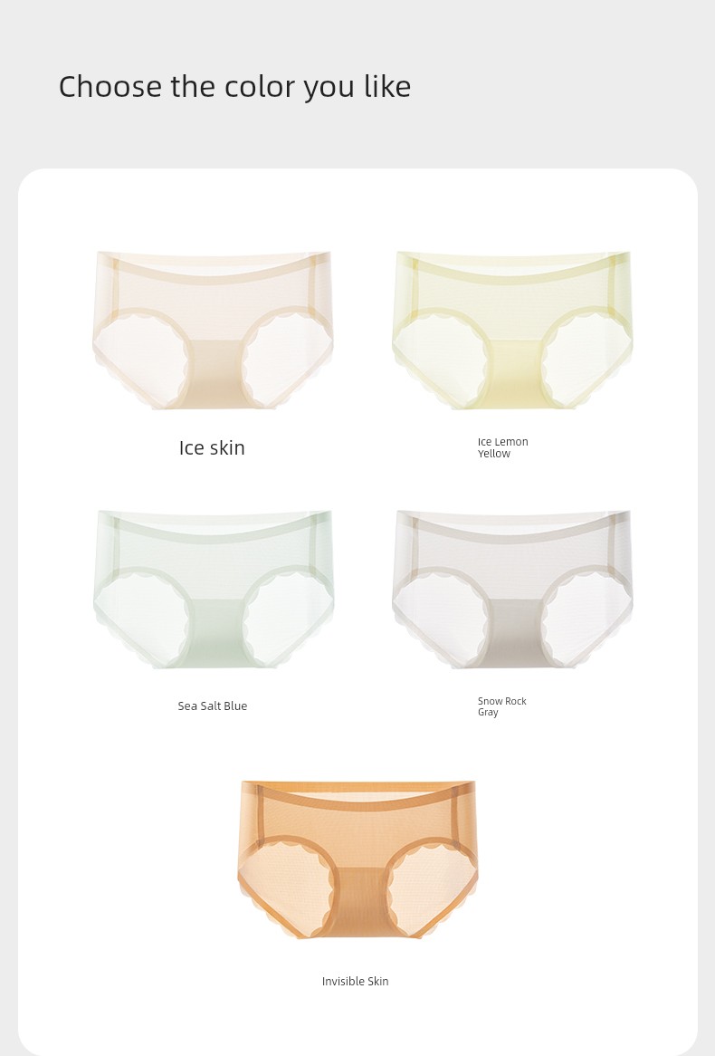 October Crystal Maternity Underwear Invisible Low-Waist Antibacterial Postpartum Lightweight Breathable Ice Silk Pants for Early, Mid, and Late Pregnancy — 22