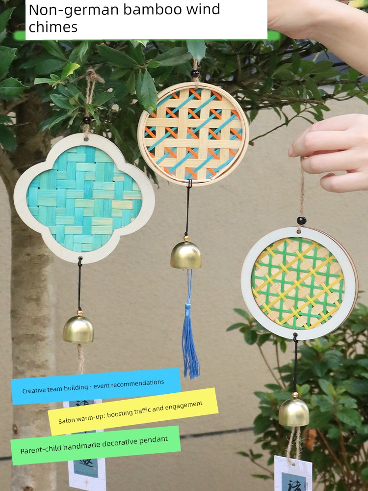 DIY Bamboo Wind Chime Craft Kit for Parent-Child Activities, Team Building, Warm-Up Events, Bell Ornaments, Teacher's Day Gift