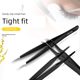 Deli tweezers three-piece set stainless steel household long straight tool pinch clip elbow sewing machine special maintenance