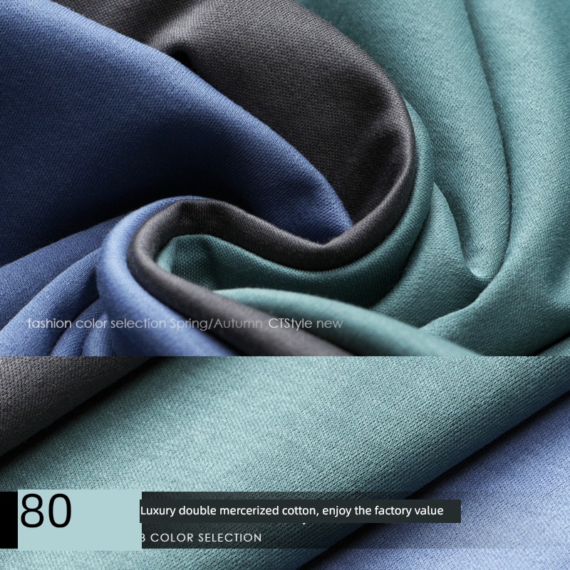 high-end man pure cotton Undershirt tide Long sleeve T-shirt