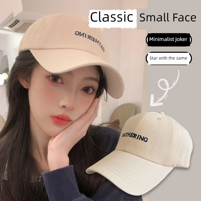 Delireba Same Hat female Autumn and winter tide peaked cap Big head circumference Show a small face Baseball cap ma'am Sunscreen cap