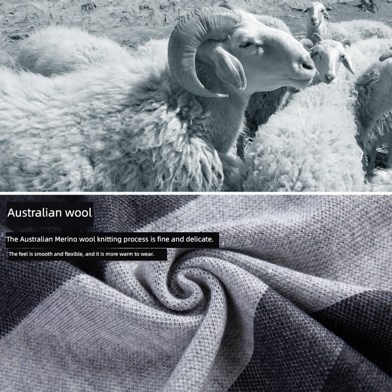 wool winter Versatile young people Gift box scarf