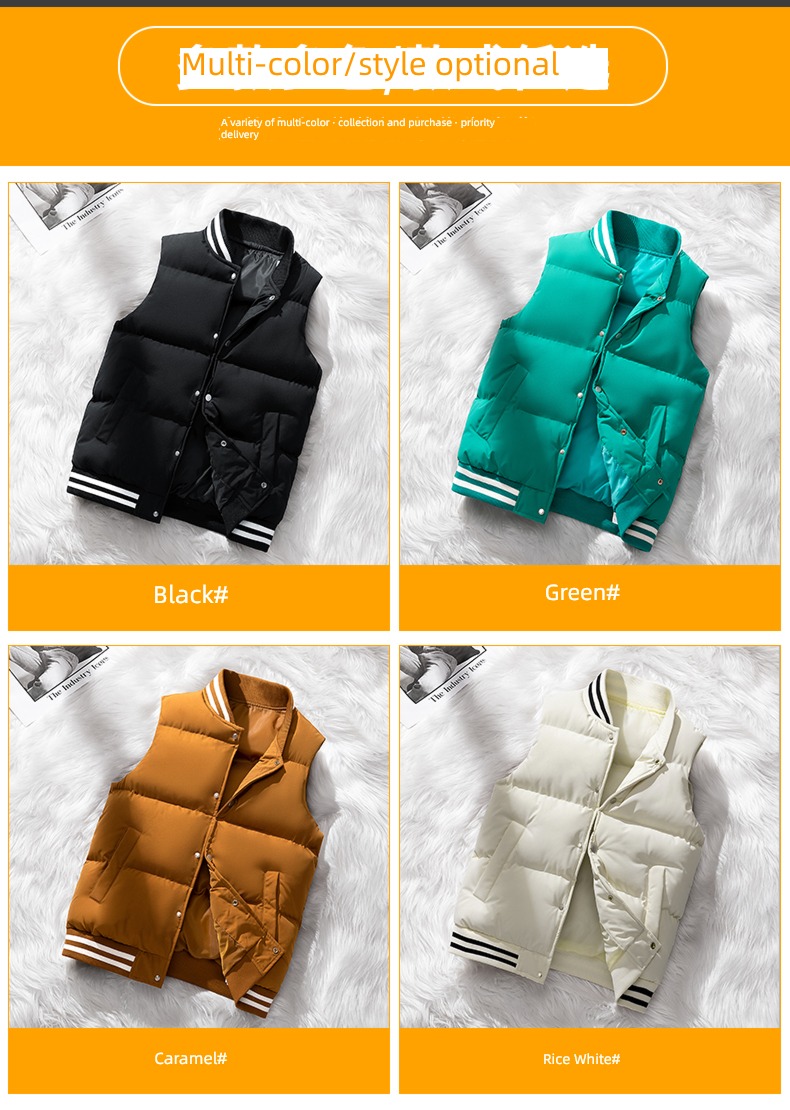 Cotton vest trend easy Big size keep warm loose coat Vest