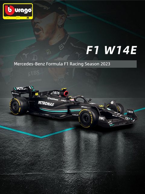 比美高F1赛车模型1:43奔驰F1车模W14方程式梅赛德斯合金车模仿真