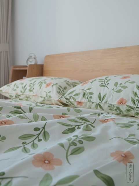 新品 ~冬款纯棉微磨毛高密斜纹套件单双人枕套被套床单可搭配