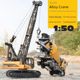 Simulated alloy crane model Huina 1 50 crane engineering vehicle model sliding children's toy gift ornaments