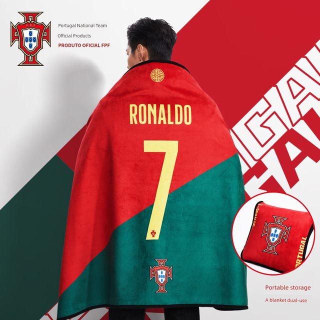 Official products of the Portuguese national team丨C Ronaldo's number blanket World Cup warm home blanket storage bath towel
