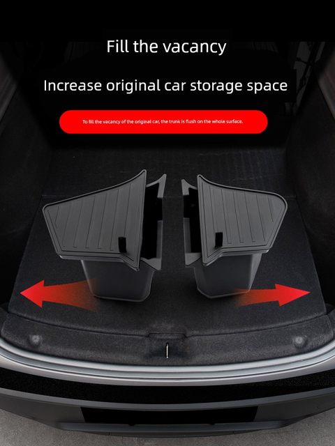 Suitable for Tesla's new version of Model 3/Y trunk storage box side edge storage bucket modification accessories