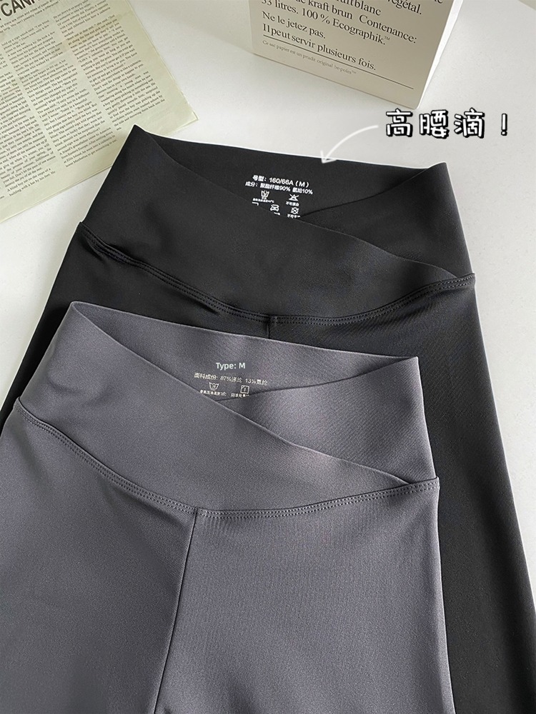 overlapping The abdomen Buttock lifting Trousers Tight fitting pressure yoga