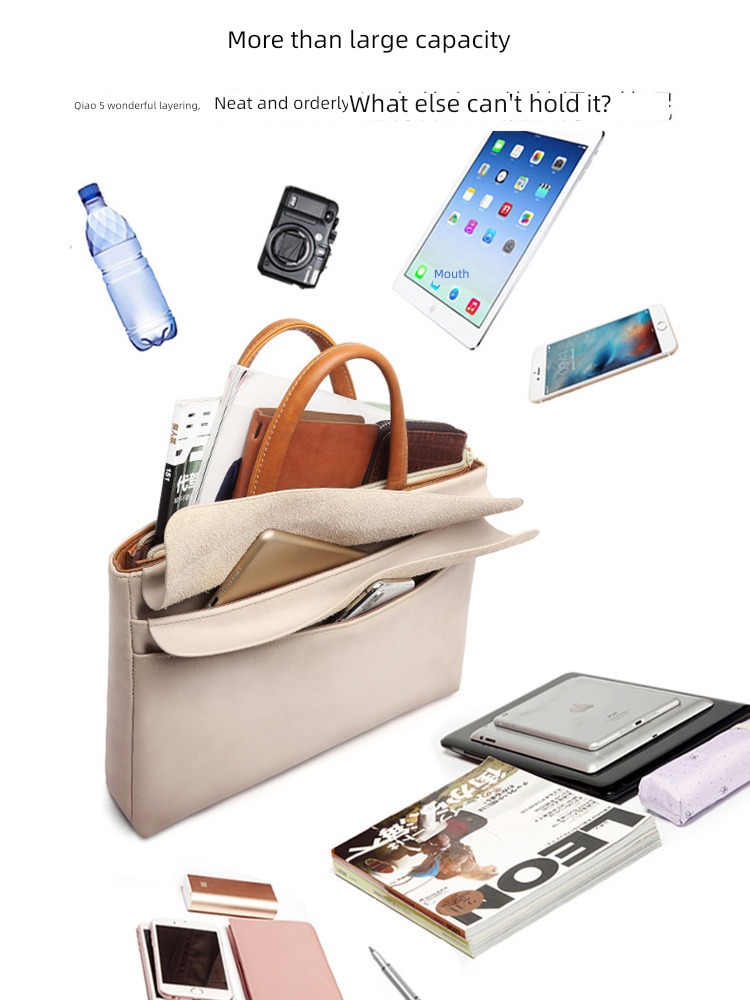 Computer package 14 inches female portable notebook apply association 16 Huawei 15 spot 6macbookpro Apple air13surface Microsoft 12 One shoulder Messenger business affairs briefcase Fall prevention Shockproof
