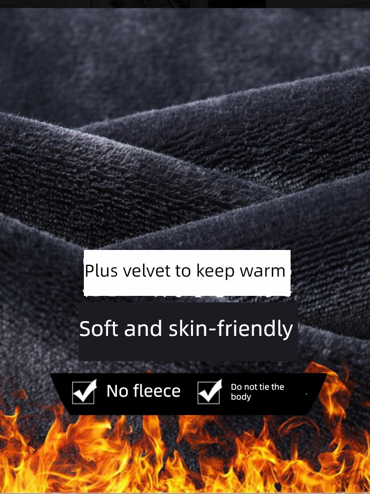 winter keep warm Straight cylinder Guangzhou man Plush Jeans