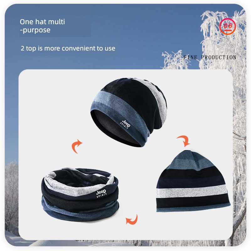JEEP winter keep warm Hat female outdoors Ride Neck cover