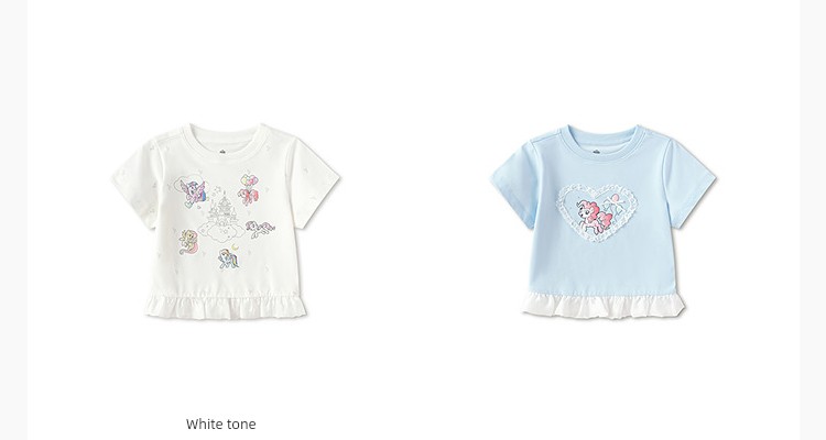 [My Little Pony Ip] Balabala Kidsren's Clothing Kidsren's Short-Sleeved T-Shirt Girls Baby 2026 New Baby Summer Clothing — 15