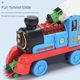 Toma little locomotive toys model railcar children's alloy simulation electric train boy birthday gift