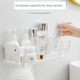 Bathroom storage rack bathroom washbasin cosmetic storage without punching wall hanging seasoning storage rack on kitchen wall