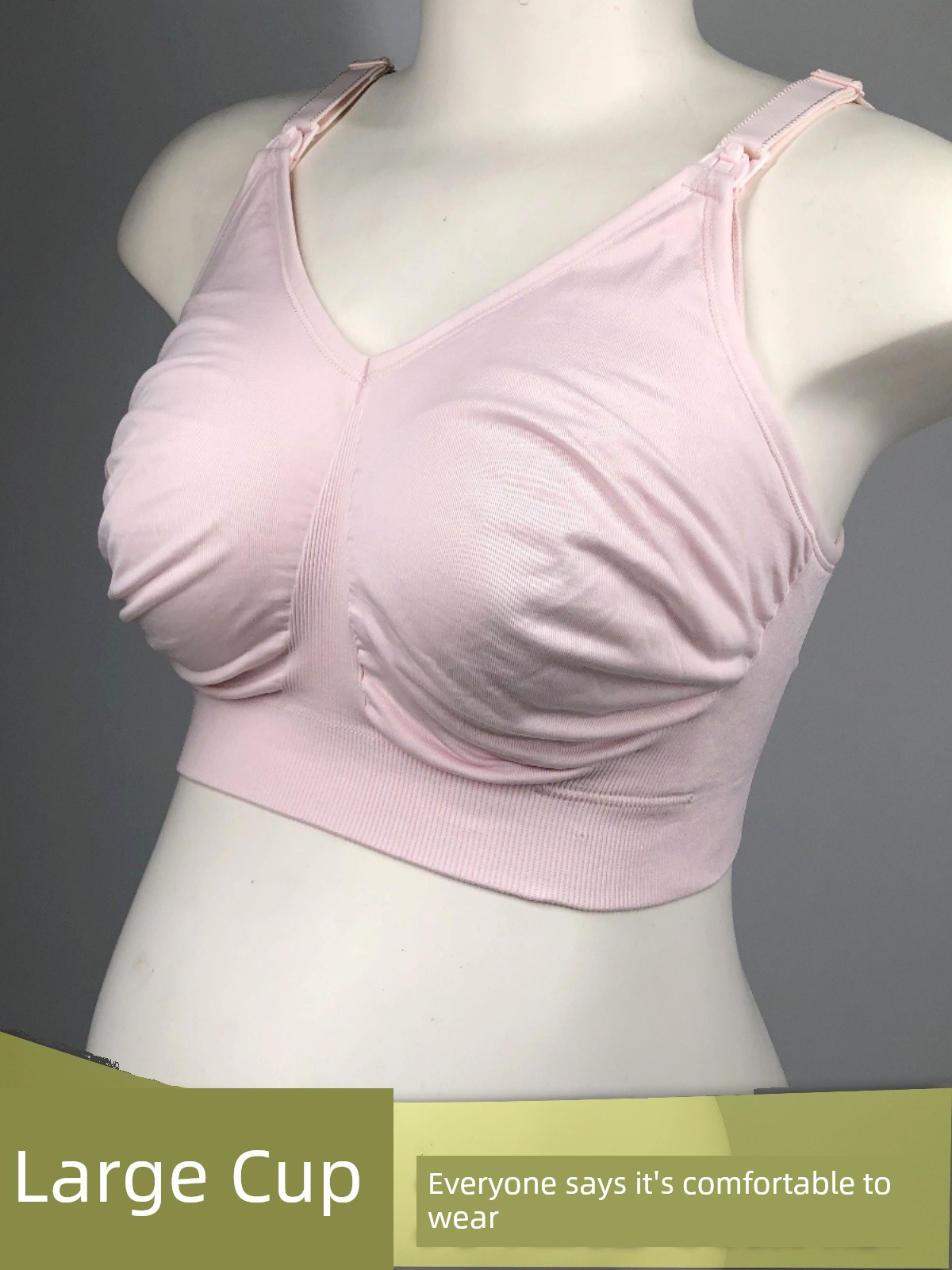 Plus Size Nursing Bra Full Cup g Cup Full Coverage Maternity Underwear Bra 100kg Anti-Sagging during Pregnancy and Breastfeeding
