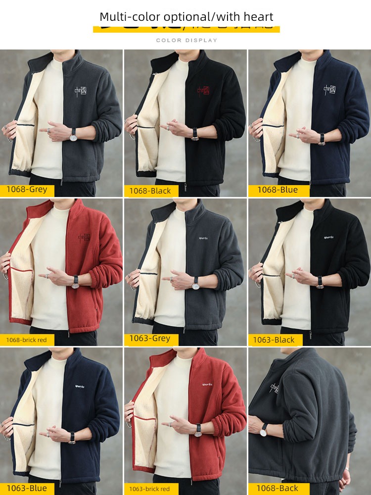 NGGGN Autumn and winter Thickened section lamb Plush loose coat