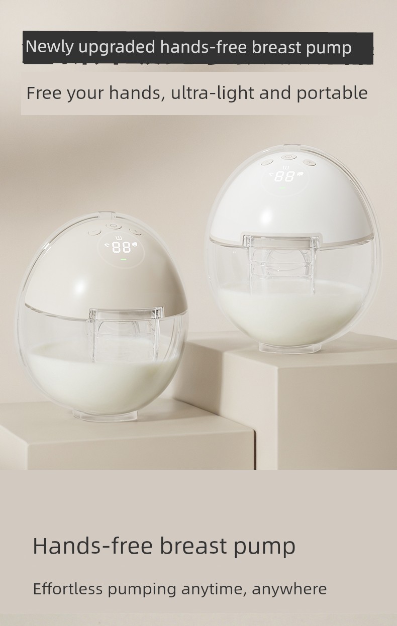 Justu Hands-Free Single and Double Electric Breast Pump, Silent Fully Automatic Milk Extractor, Wearable Portable Breast Pump — 2