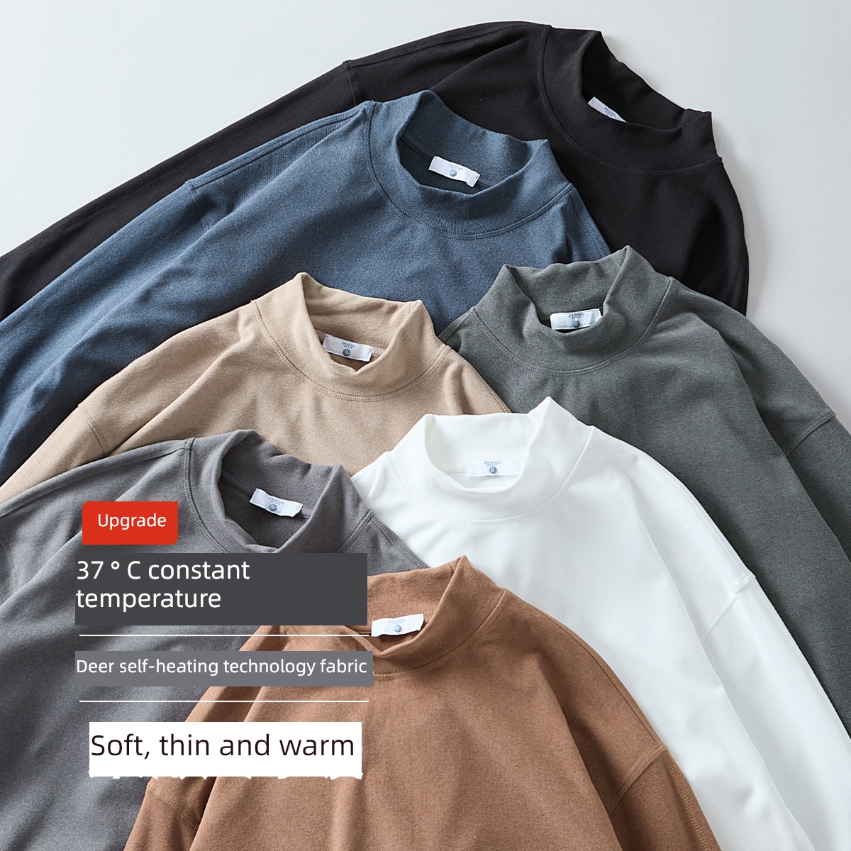 hansca Autumn and winter Long sleeve Plush keep warm Undershirt