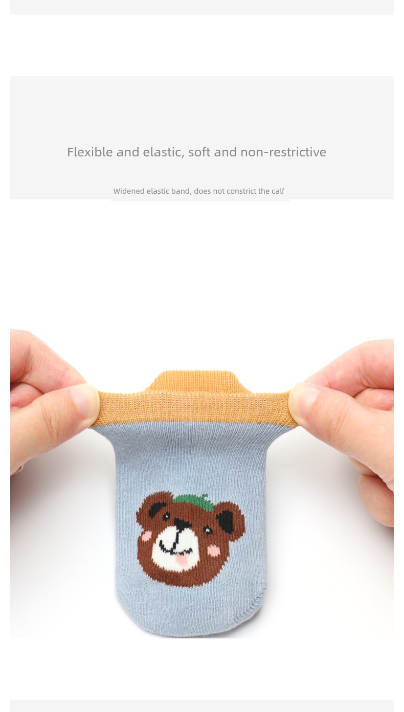 Baby Socks Spring and Autumn Pure Cotton Thin 6-December Baby Indoor Cartoon Toddler Non-Slip Socks Children's Floor Socks — 10