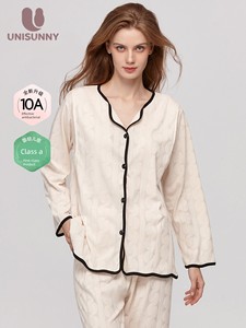 Unisunny Pure Cotton Spring Maternity Pajamas Confinement Clothing