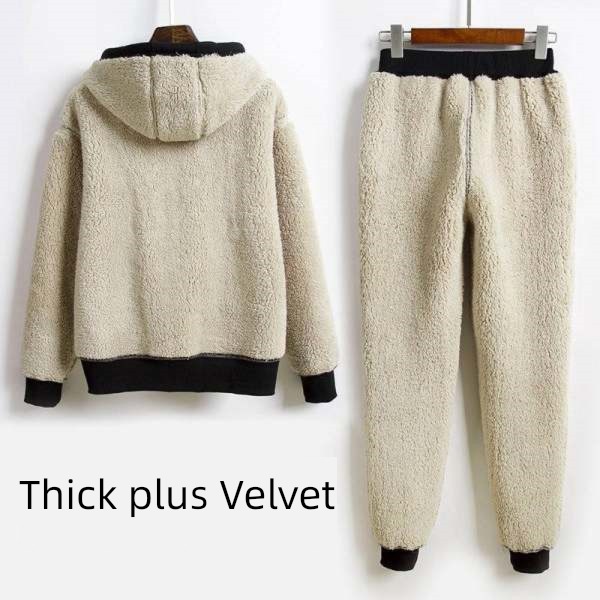 Lamb cashmere winter clothes ma'am run leisure time thickening Sweater
